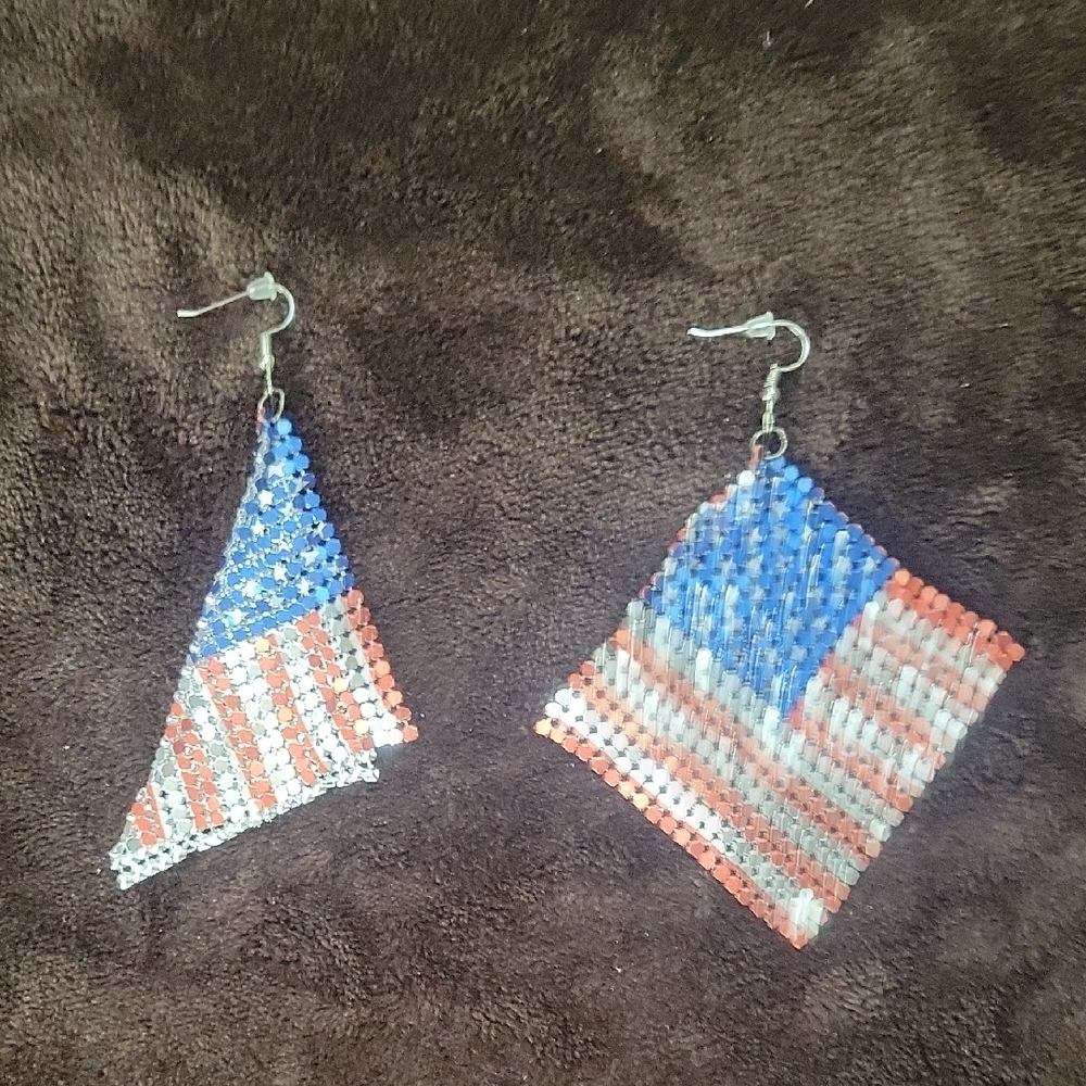 USA's 250th Birthday This Year! New American Flag Earrings